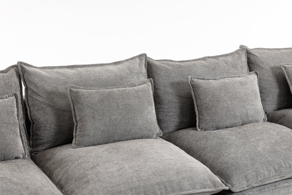 129.8" Cloud Couch Oversized Modular Sectional Sofa