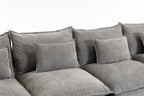 129.8" Cloud Couch Oversized Modular Sectional Sofa