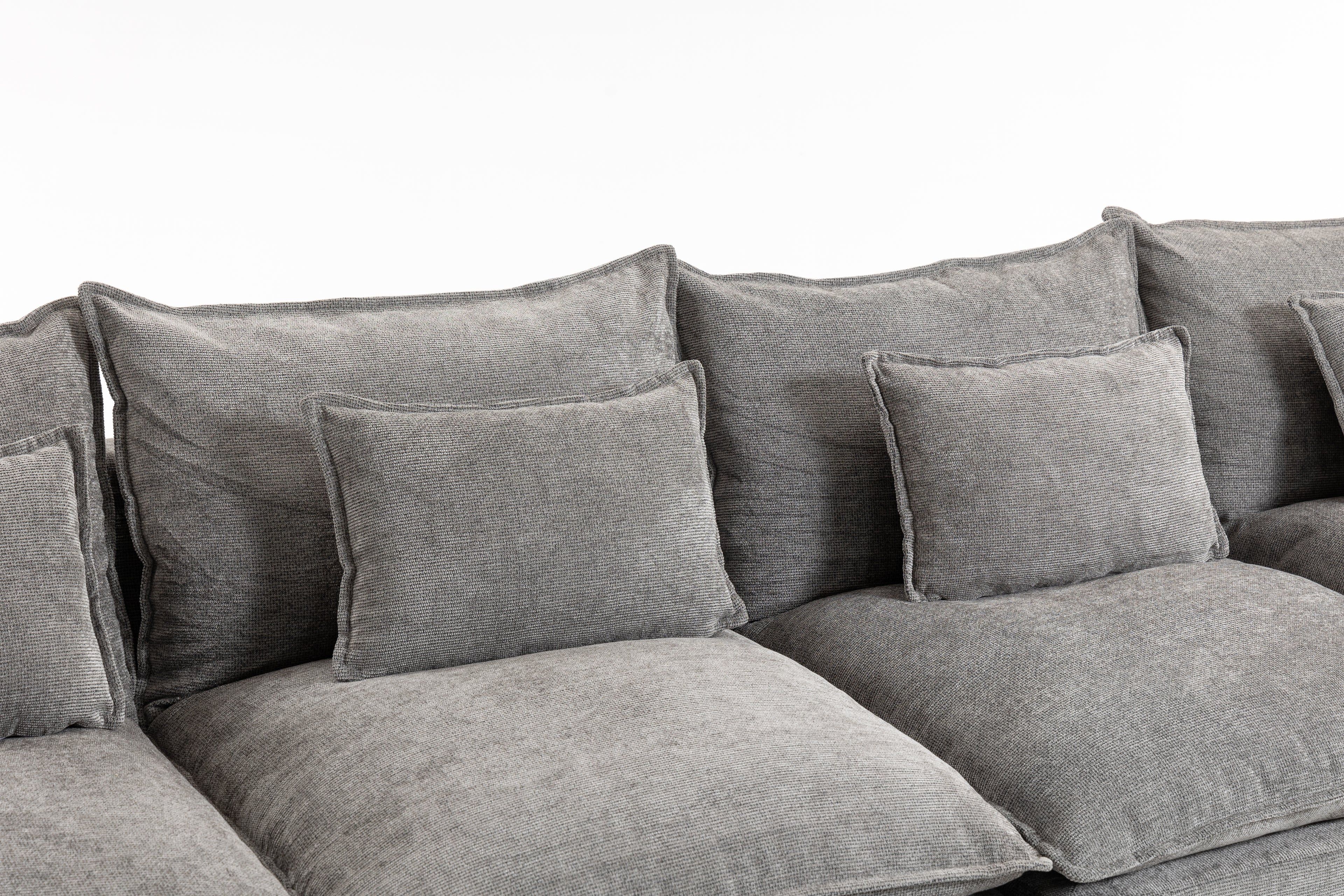 129.8" Cloud Couch Oversized Modular Sectional Sofa