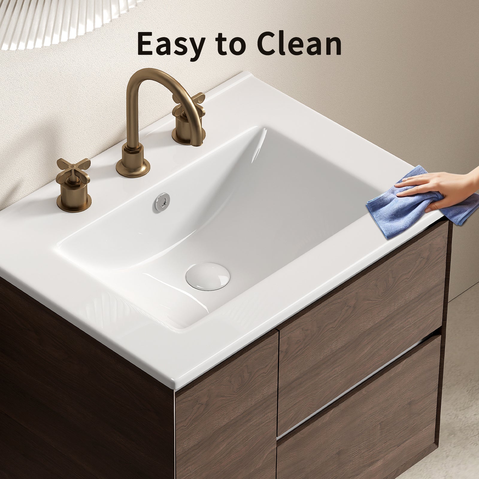 24 Inch Bathroom Vessel Sink - Glossy White
