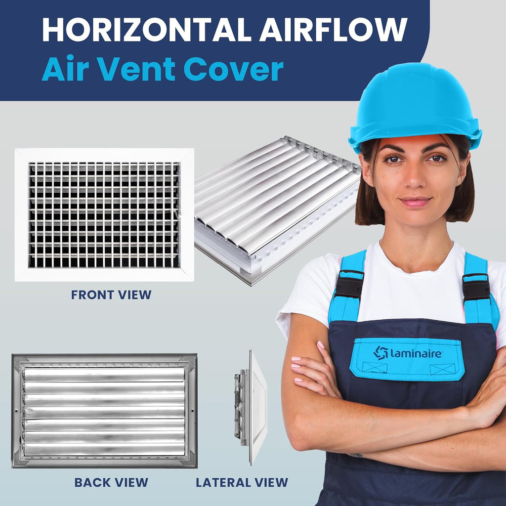 Adjustable Aluminum HVAC Register Vent Cover 14x10 Inch