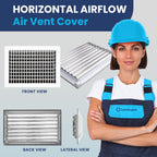 Adjustable Aluminum HVAC Register Vent Cover 14x10 Inch