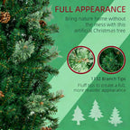 Slim Pine Needles Xmas Tree - 7.5 Foot Pencil Design
