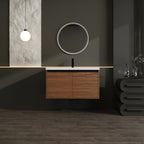 36" Wall Mounted Bathroom Vanity with Resin Basin