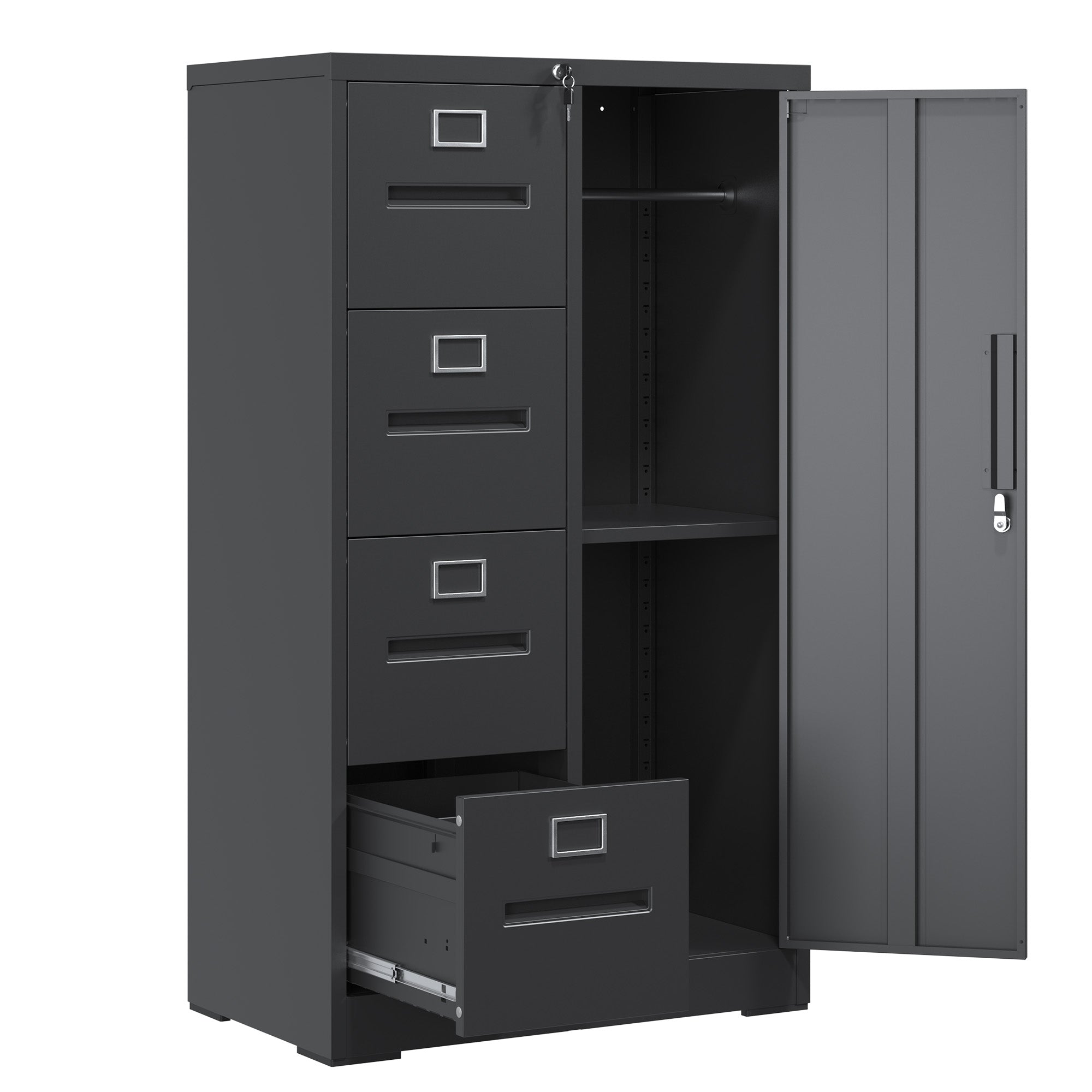 Metal Storage Vertical Filing Cabinet with Lock