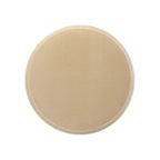 Edward 17.5" Round Upholstered Ottoman with Bullion Fringe Fawn