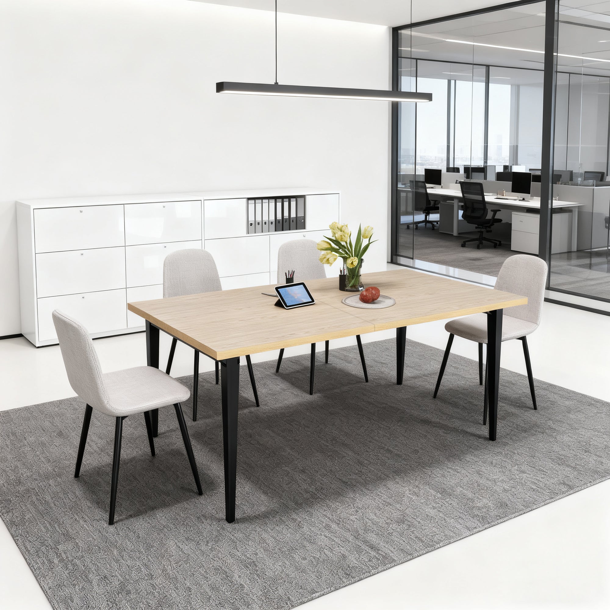 63-Inch Modern Dining Table