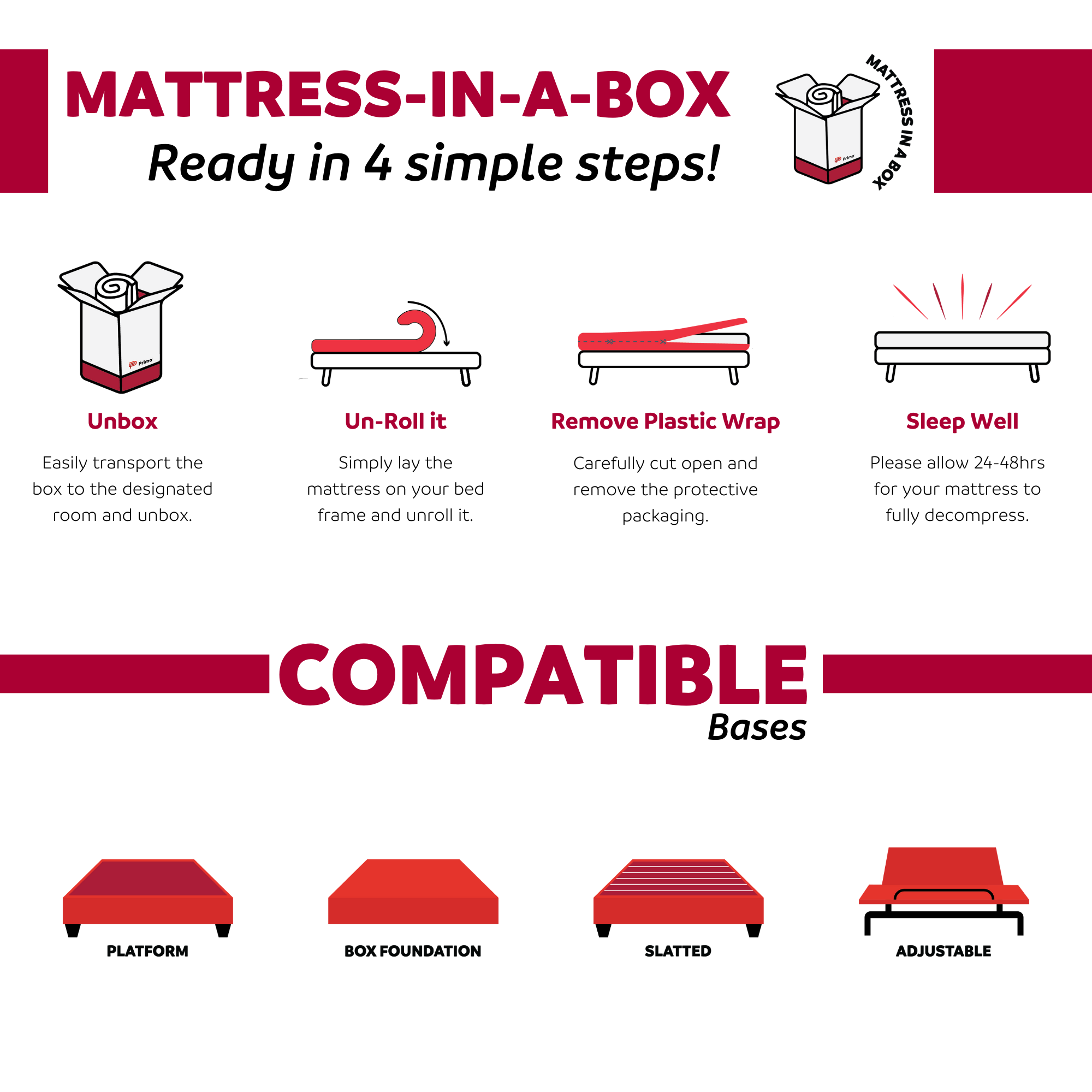 Premium 9 in. Medium Pocket Bed in a Box Spring Mattress - King Size