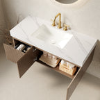 Muri 48" Bathroom Vanity & Sink, Floating Plywood Storage Cabinet