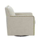 Torrance Swivel Accent Chair with Nailhead Trim