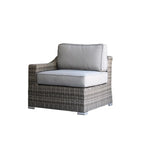 Stylish Rattan Wicker 3-Person Seating Group with Plush Cushions