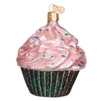 Pink Chocolate Cupcake Ornament