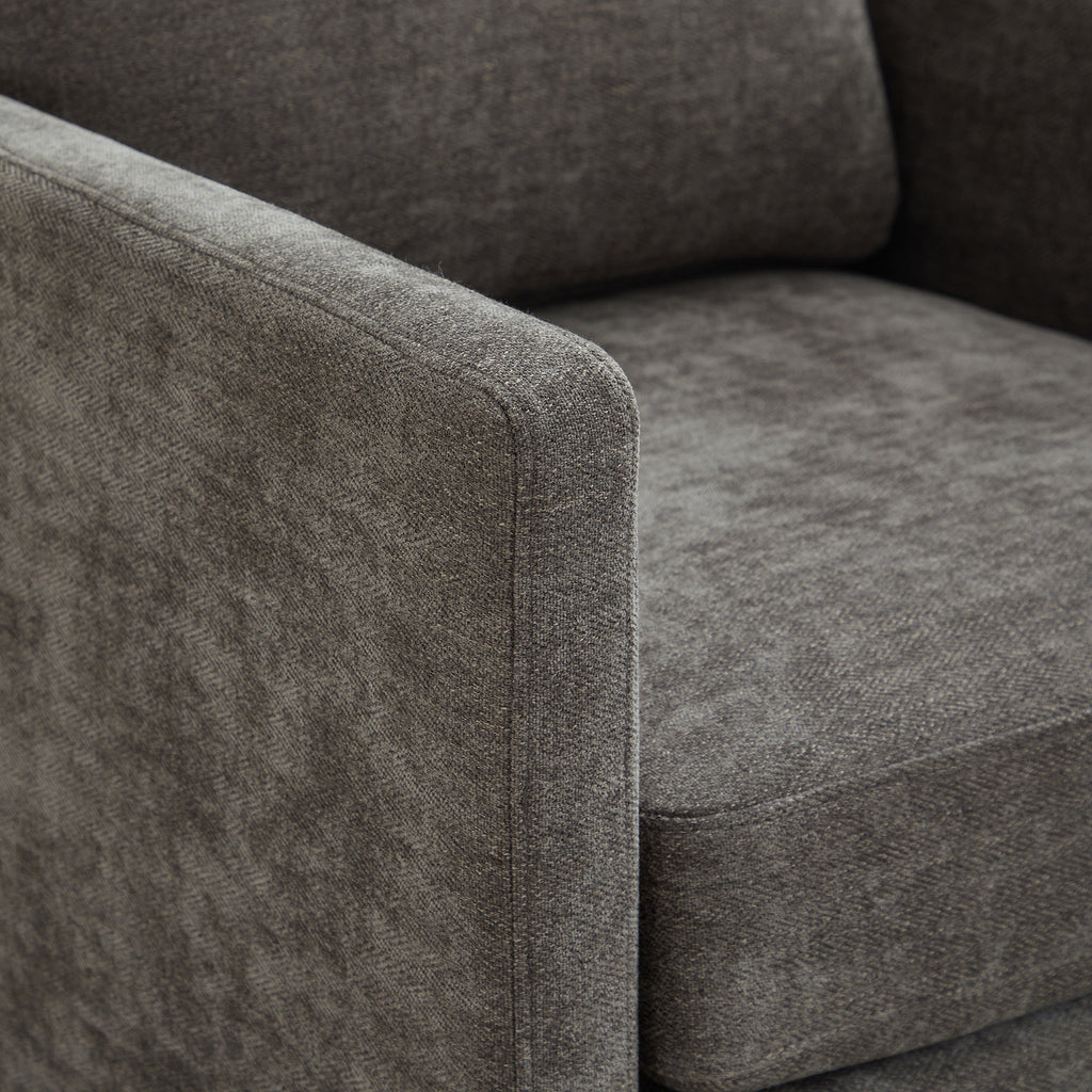 30.7"W Square Upholstered Swivel Accent Chair
