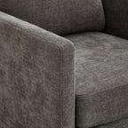 30.7"W Square Upholstered Swivel Accent Chair