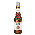 Holiday Miller Lite Bottle Ornament