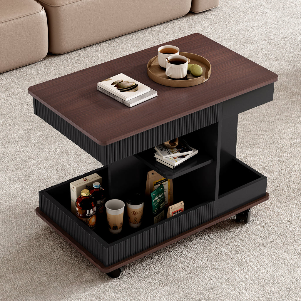 U-Can Adjustable End Table with Wheels