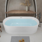 59" Linear Acrylic Freestanding Bathtub