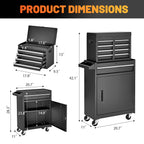 5-Drawer Rolling Tool Storage Cabinet