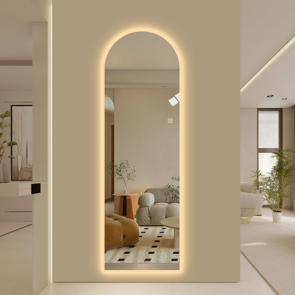 65" x 21" LED Full Length Wall Mirror