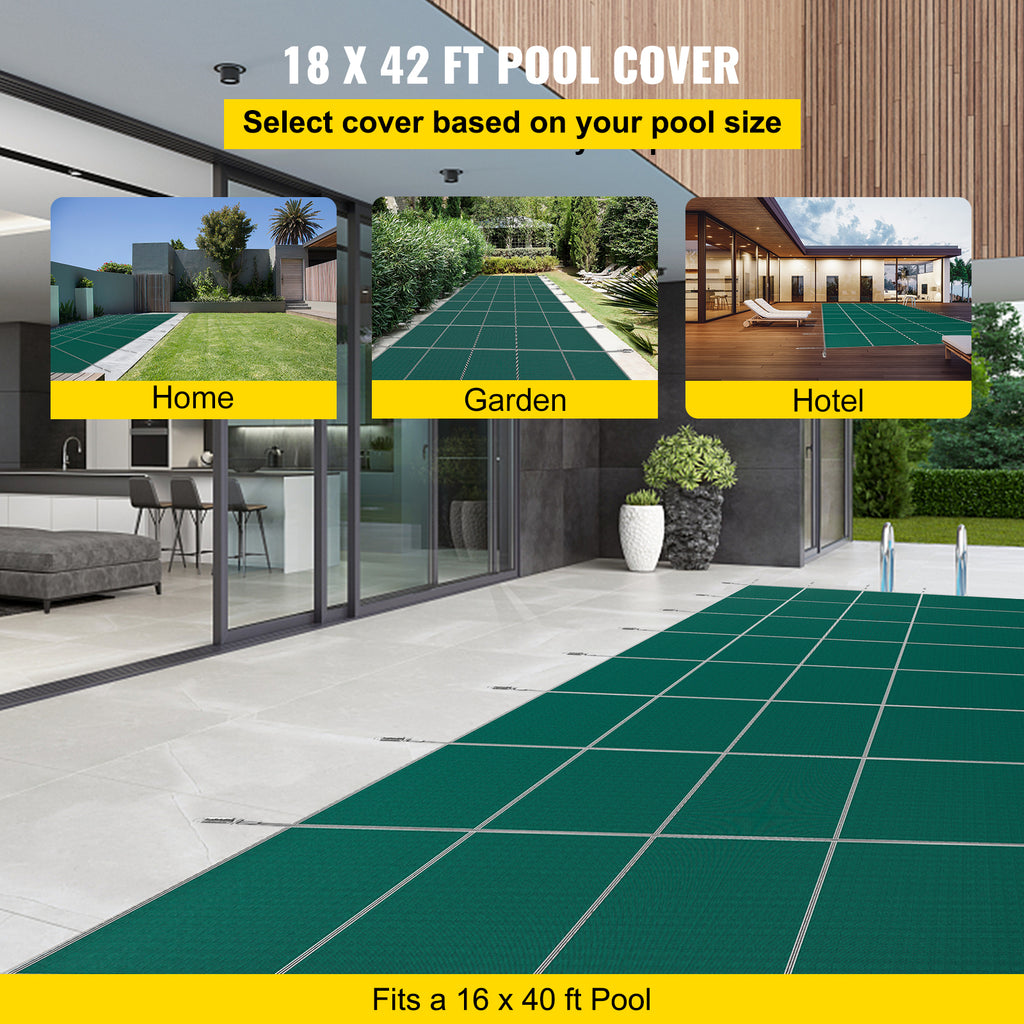 Pool Safety Cover 16x40 ft