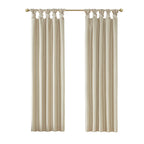 Twist Tab Total Blackout Window Curtain Panel Champagne 50x84"