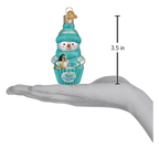 Snow Baby Cupcake Boy Ornament