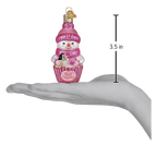 Snow Baby Cupcake Girl Ornament