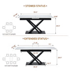 Modern Dining Table with Extendable Functionality