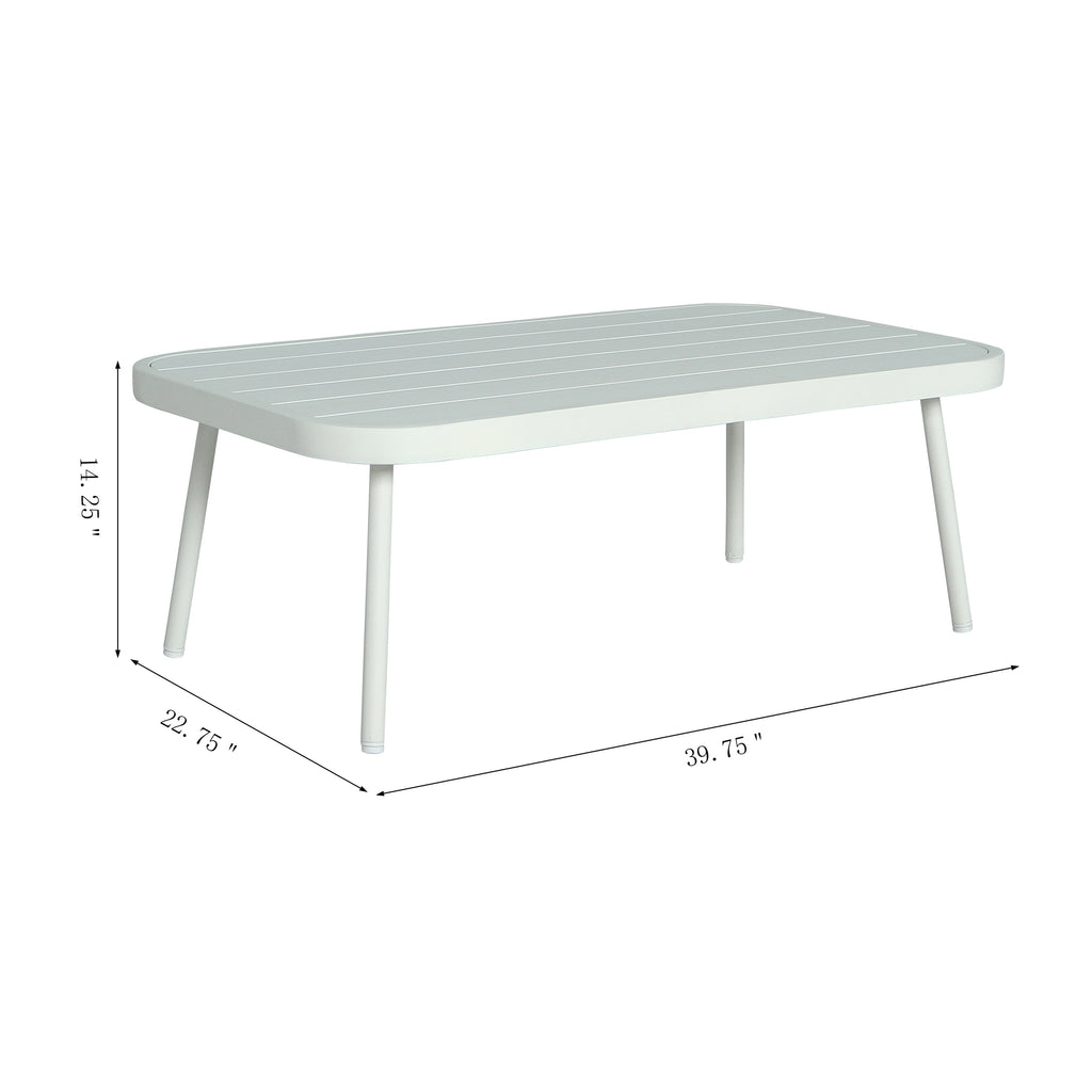 Mariano Steel Loveseat and Table Set