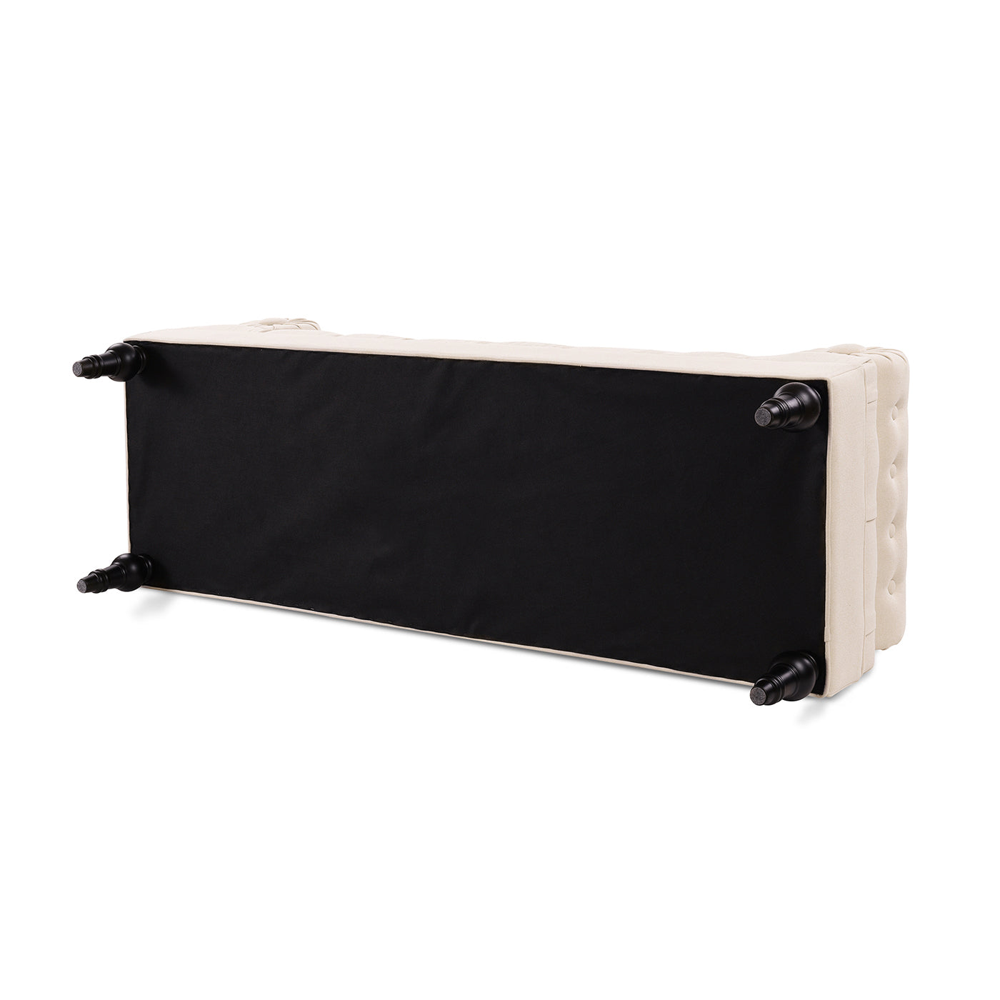 Lewis Bolster Arm Entryway Bench, Sky Neutral