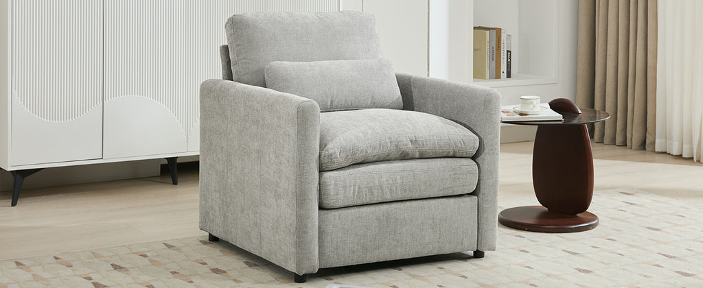 Cozy Upholstered Armchair – Oversized Comfy Cloud Sofa