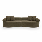 Modern Cloud 4-Seater Sectional Curved Sofa