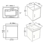 20" Floating Bathroom Vanity Combo