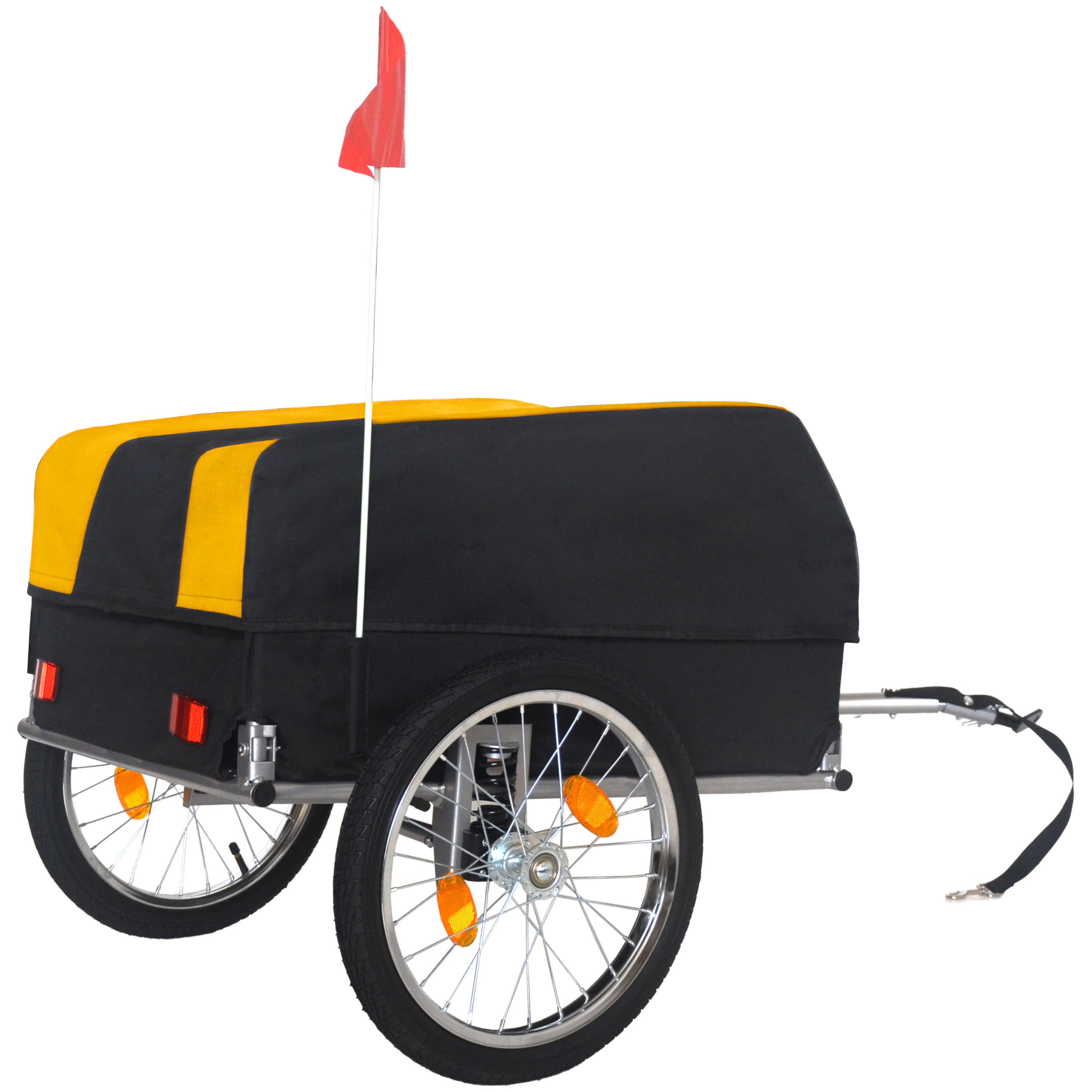 Heavy-Duty Bike Cargo Trailer with Waterproof Cover