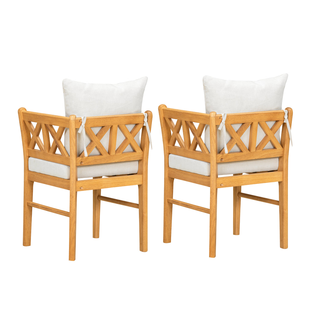 Farmhouse Modern Dining Corner Chairs Set of 2