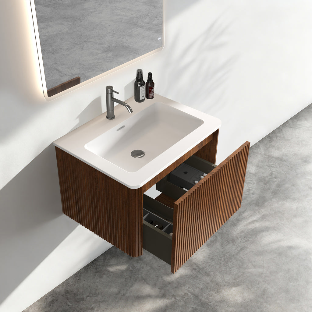 Etna 24" Striped Floating Bathroom Vanity