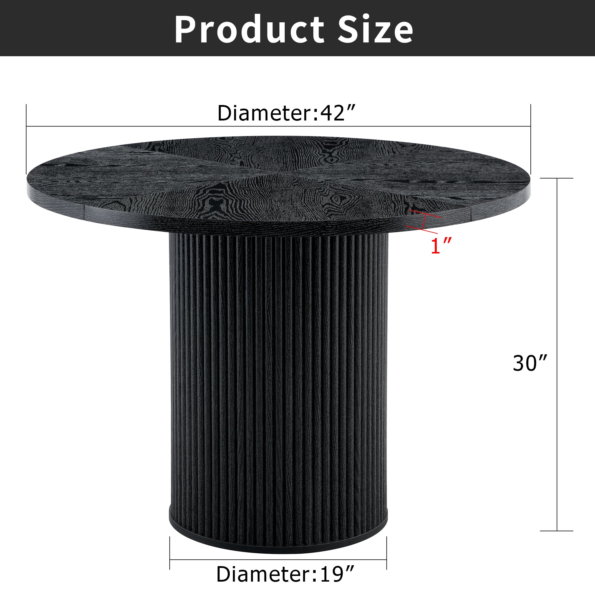 Modern Spliced Circular Dining Table