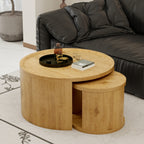 Round Nesting Coffee Table Set of 2