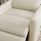 Faux Leather Power Lift Chair in Bentley Oyster