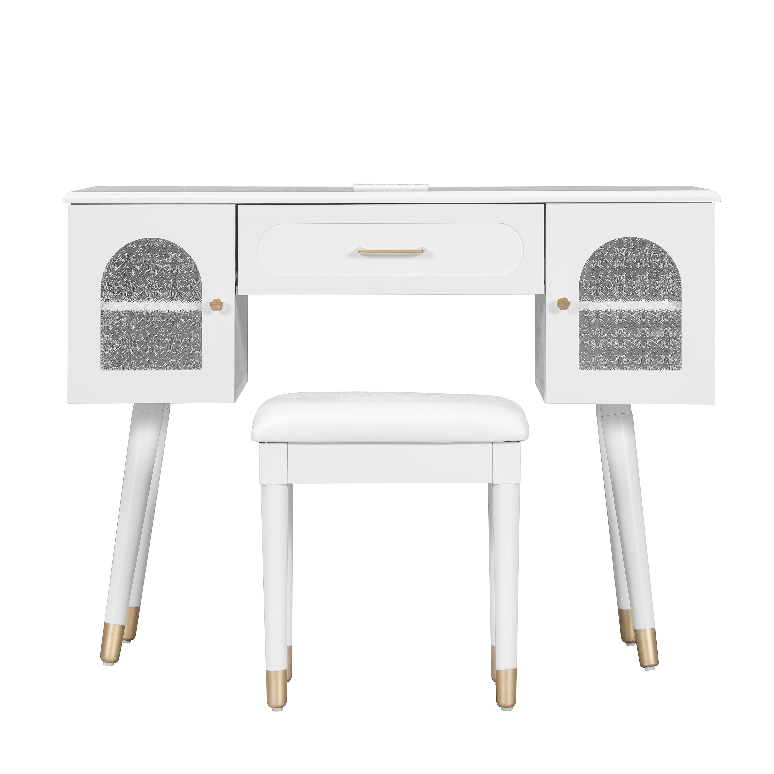 Elegant Vanity Makeup Table & Chair Set