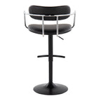 Contemporary Adjustable Height Barstool with Swivel
