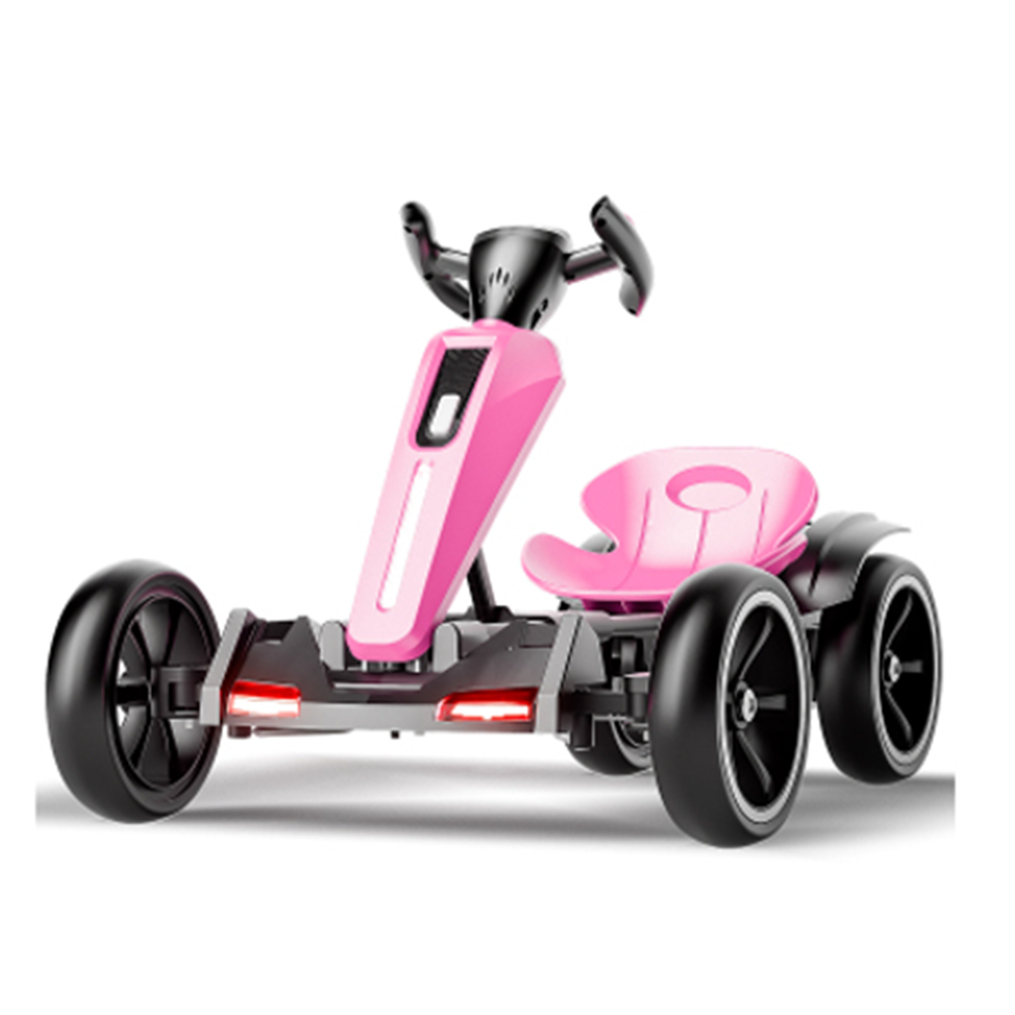 12V Electric Kids Pedal Go Kart - Magenta