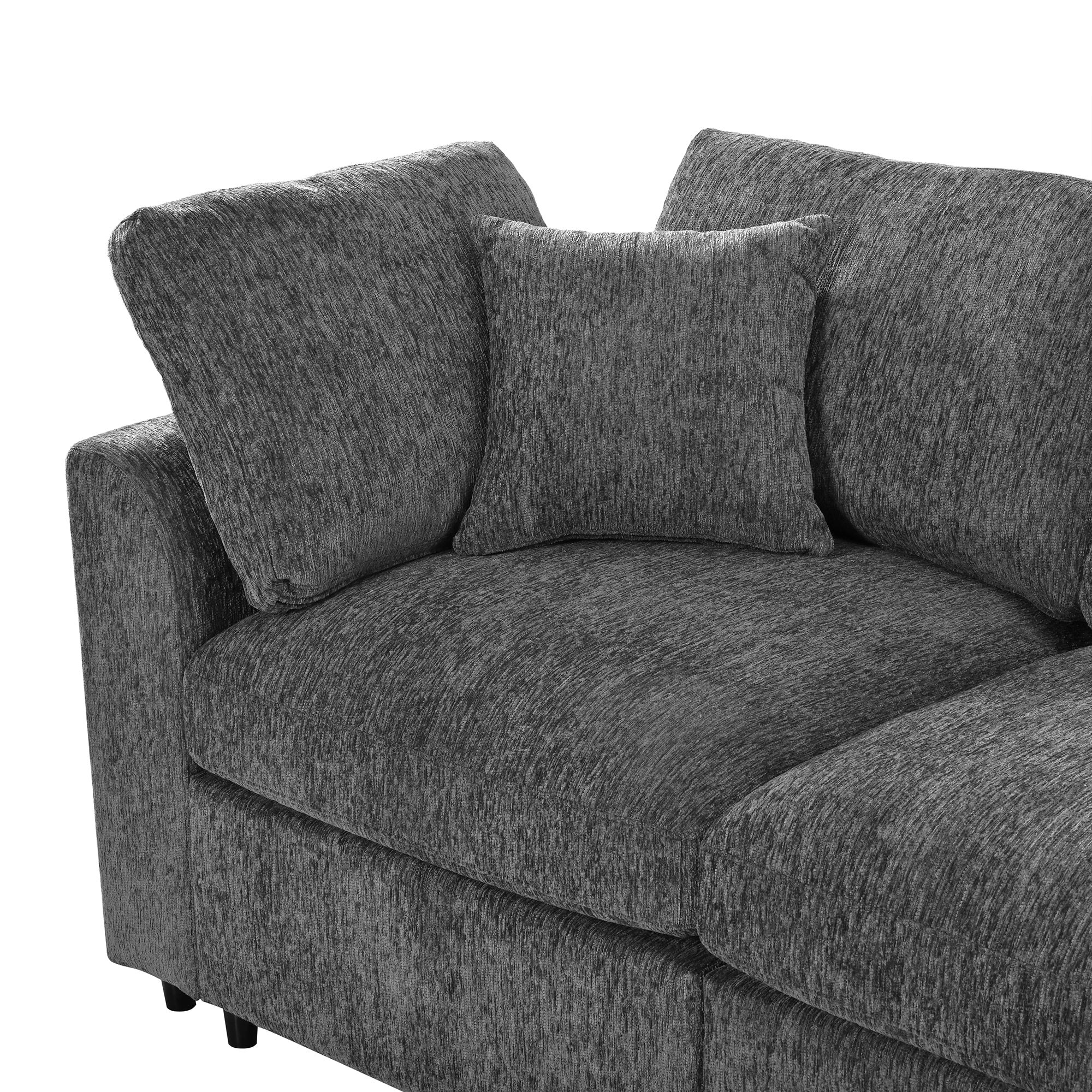 U-Style 130.3" Modular Sectional Sofa