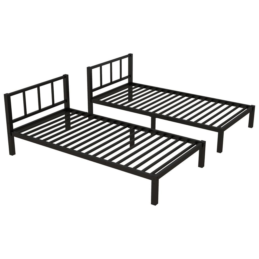 Metal Twin Over Twin & Twin Bunk Bed for 3