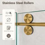 Frameless Single Sliding Shower Door