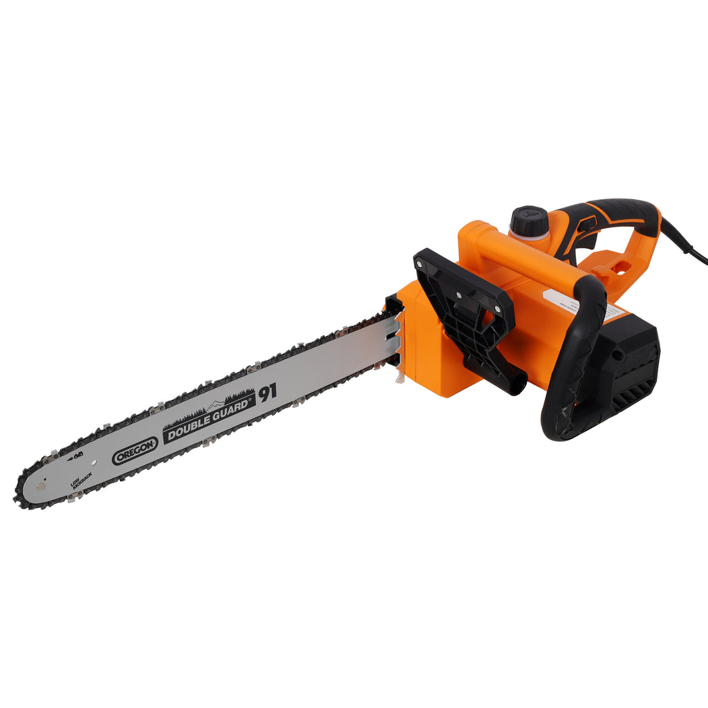 18 Inch Electric Chainsaw, with Quick Chain Adjustment Knob ,120V 60Hz Power Chain Saw with Oregon Bar and OregonChain, for Wood Cutting Tree Trimming