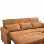2-in-1 Sofa 82" Three-Seater Sofa with a Sofa Bed and Reversible Recliner