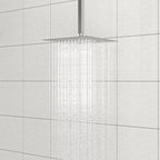 8" Ceiling Mounted Shower Arm with Flange in Brushed Nickel