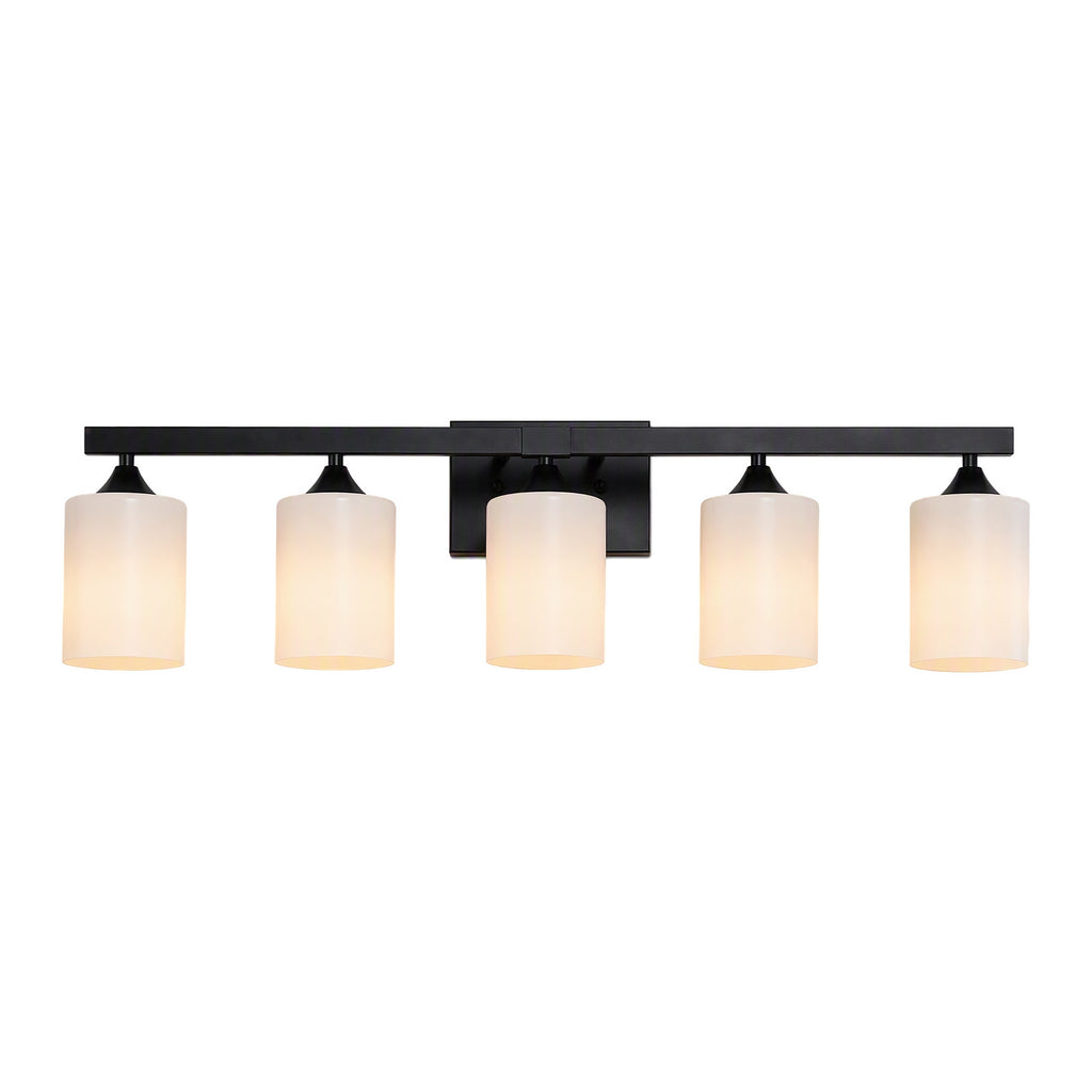 5-Light Matte Bathroom Vanity Wall Light