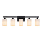 5-Light Matte Bathroom Vanity Wall Light